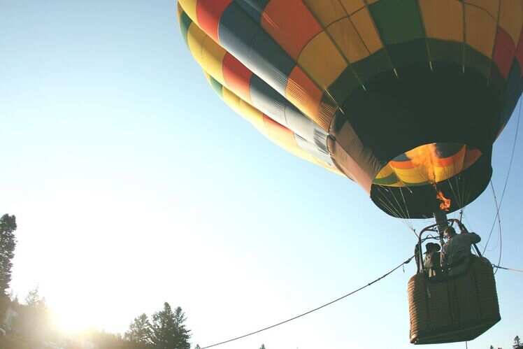 Hot air balloon ride