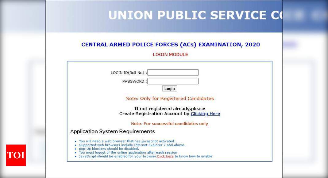 upsc-capf-acs-daf-form-released-check-direct-link-here-times-of-india