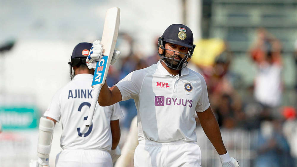 Ton-up Rohit rescues India