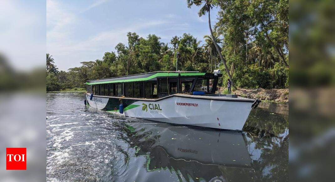 Kerala: Trial run of solar-powered boat on revamped route begins ...