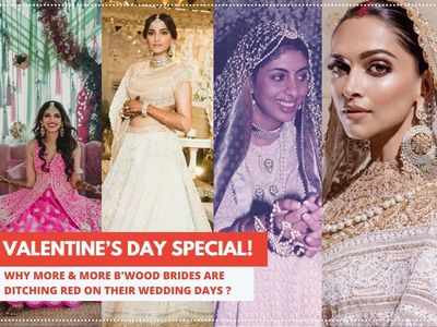 Valentine’s Day special! Celebrity designers and stylists on why more and more Bollywood brides are ditching red on their wedding days