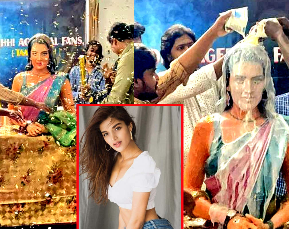
Nidhhi Agerwal 'shocked' after fans in Chennai worship her idol on Valentine's Day
