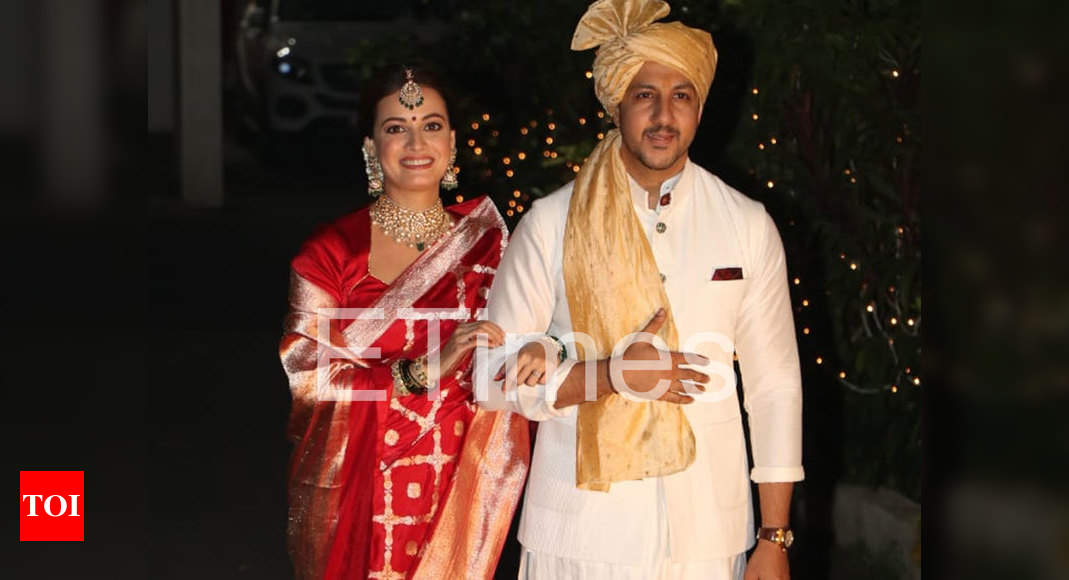 Photos Dia Mirza Makes First Appearance With Husband Vaibhav Rekhi After Intimate Ceremony