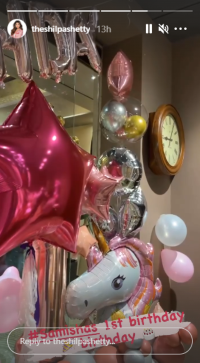wallpapers Shilpa Shetty Daughter Birthday https m timesofindia com entertainment hindi bollywood news inside photos shilpa shetty kundra gives a sneak peek into her daughter samishas 1st birthday celebration articleshow 80965172 cms