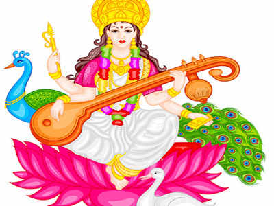 Goddess Saraswati Painting - Meri Deewar | MeriDeewar