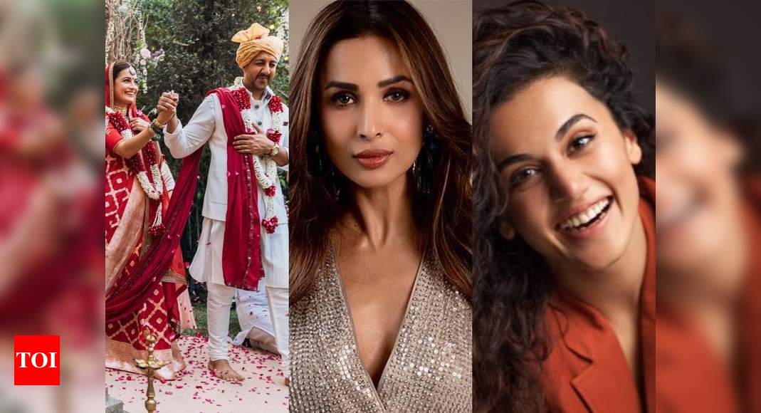 Dia Mirza Marries Vaibhav Rekhi: Taapsee Pannu, Malaika Arora And Other ...