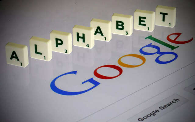 Letters spell the word "Alphabet" as they are seen on a computer screen with a Google search page in this photo illustration taken in Paris, France, August 11, 2015. REUTERS/Pascal Rossignol//File Photo Letters spell the word "Alphabet" as they are seen on a computer screen with a Google search page in this photo illustration taken in Paris, France, August 11, 2015. REUTERS/Pascal Rossignol//File Photo