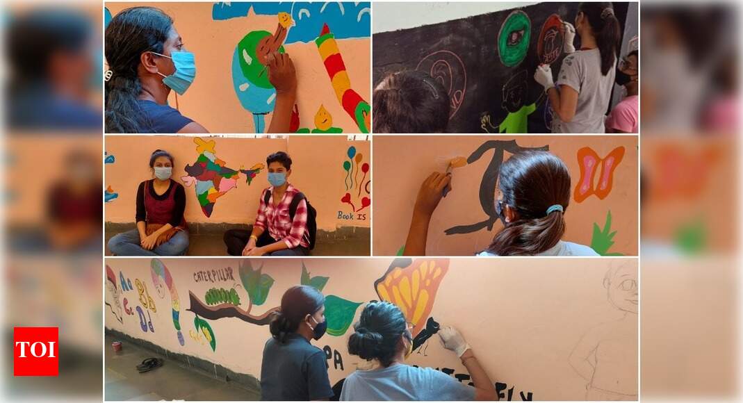 Over 95 volunteers paint school for kids who are returning to premises ...