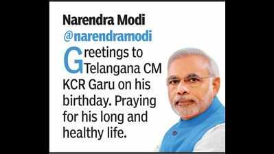 Modi leads several leaders, film stars in greeting CM