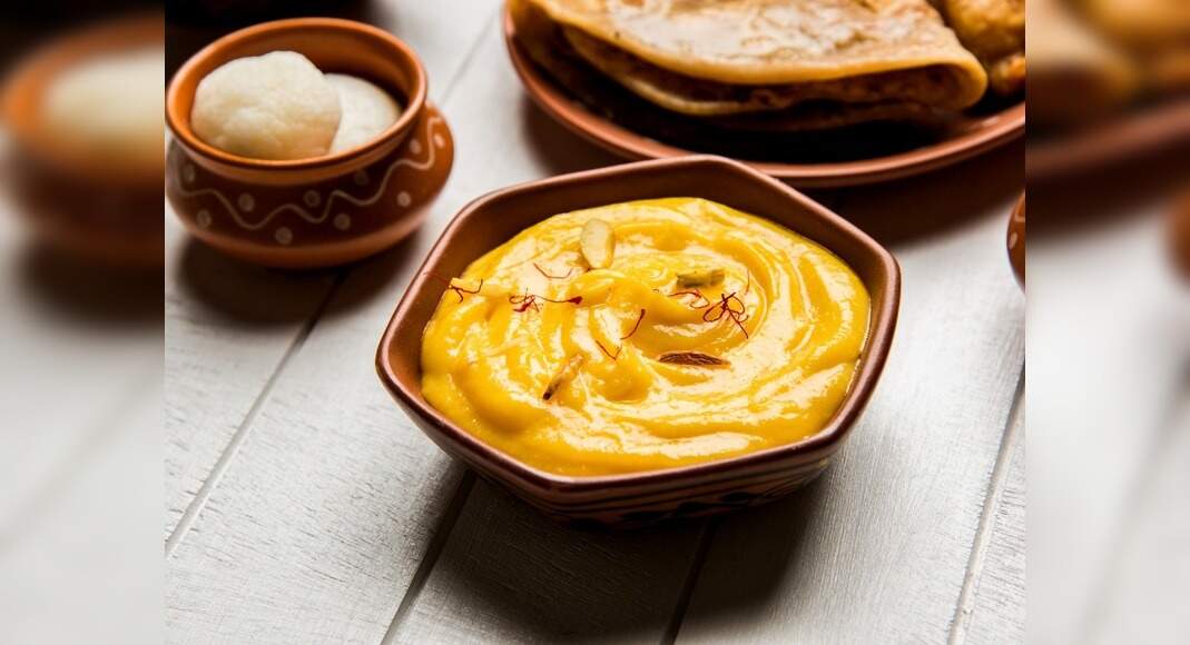 Shrikhand Mousse Recipe: How to make Shrikhand Mousse Recipe at Home | Homemade Shrikhand Mousse Rec