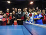 Saurabh Shukla enjoys a match at a Tennis Club