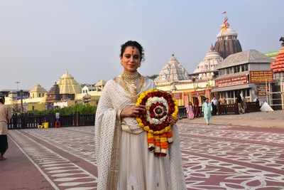 Kangana Ranaut visits Jagannath temple