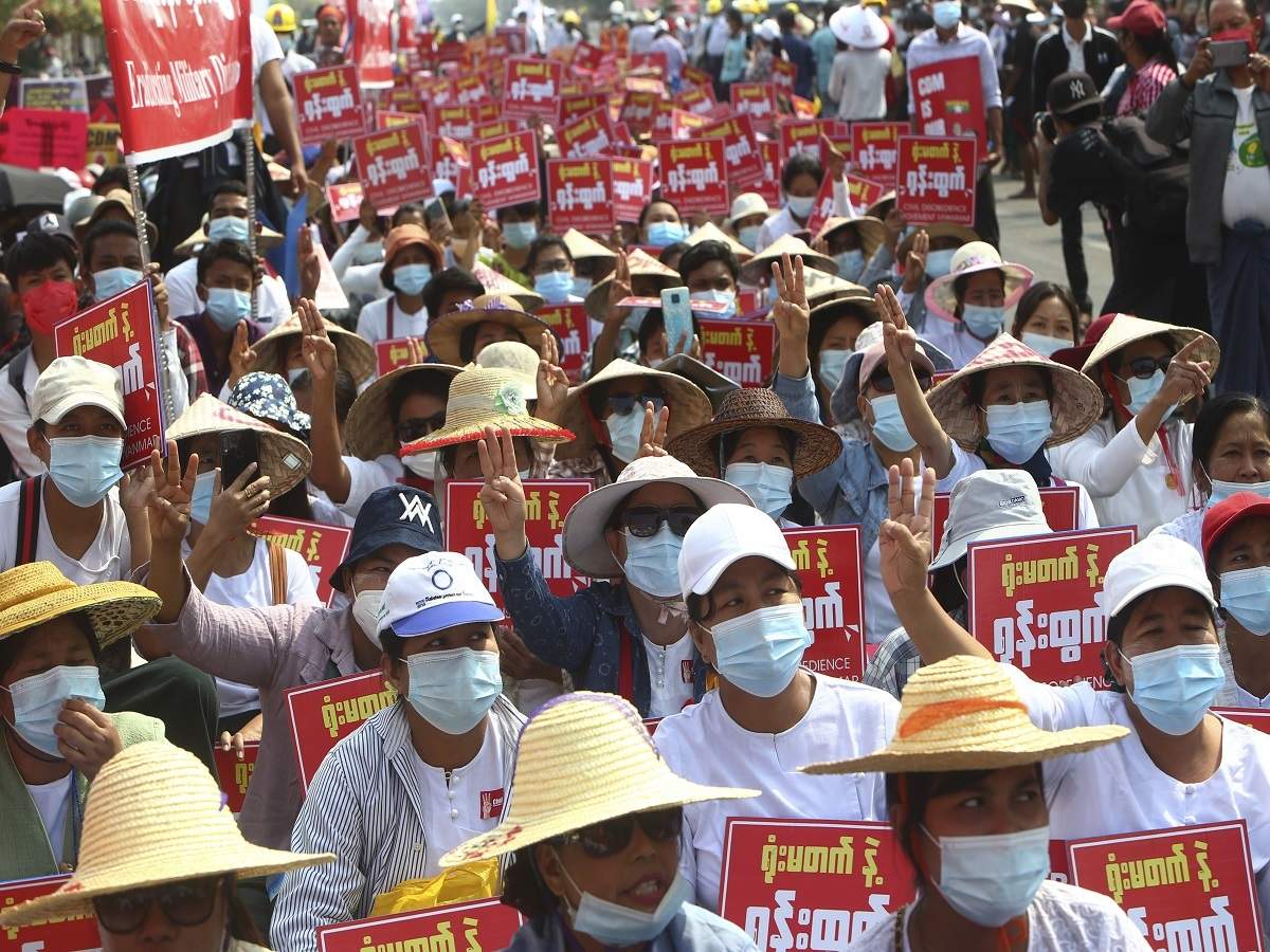 Myanmar Protester Dies After 10 Days On Life Support Pressure On Army Grows Times Of India