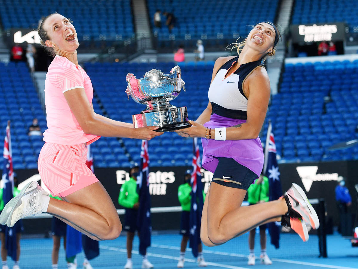 Elise Aryna Sabalenka clinch Australian Open doubles title | News - Times of India