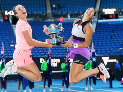 Elise Mertens, Sabalenka clinch Australian Open women's doubles title | Tennis - of India