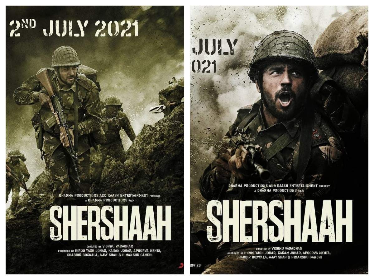 Shershaah The Sidharth Malhotra And Kiara Advani Starrer To Hit The Theatres On July 2 2021 Hindi Movie News Times Of India