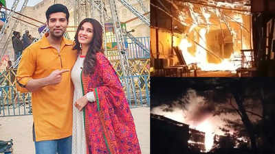 Shooting resumes after massive fire breaks out on 'Pandya Store' sets, videos goes viral