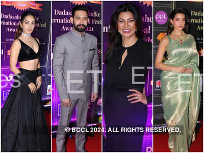 Kiara Advani, Sushmita Sen, Vikrant Massey, Nora Fatehi and other celebs arrive at the red carpet event of Dadasaheb Phalke International Film Festival Awards