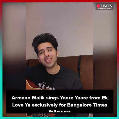 Armaan Malik sings Yaare Yaare from Ek Love Ya exclusively for Bangalore Times