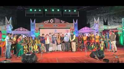 Folk artistes, who performed at Republic Day parade in Delhi, felicitated