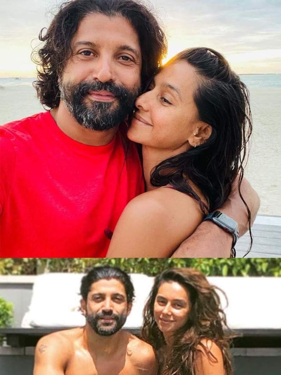 Farhan Akhtar And Shibani Dandekar's Loved-up Pictures | Times Of India