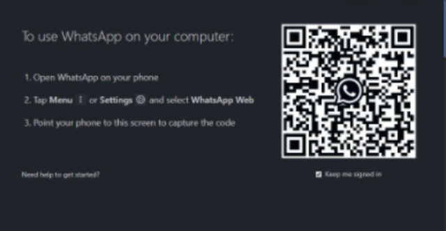 whatsapp login