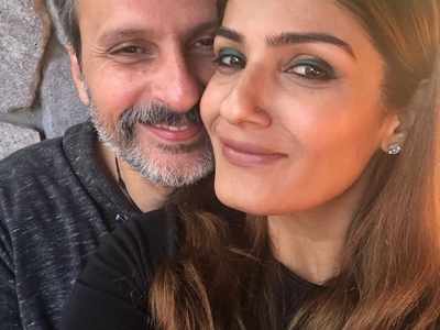 Raveena Tandon shares adorable pictures with husband Anil Thadani on their 17th wedding anniversary