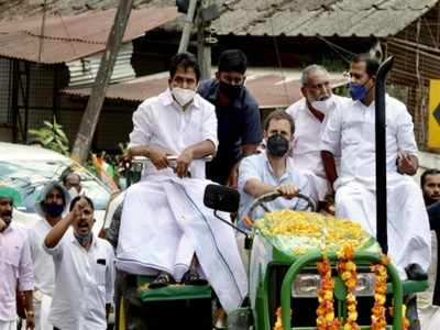 Rahul Gandhi attacks Centre on farm laws, takes out tractor rally in Wayanad