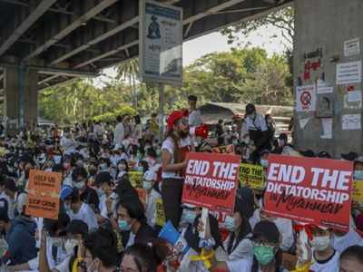 More Myanmar protests follow strike, foreign concerns