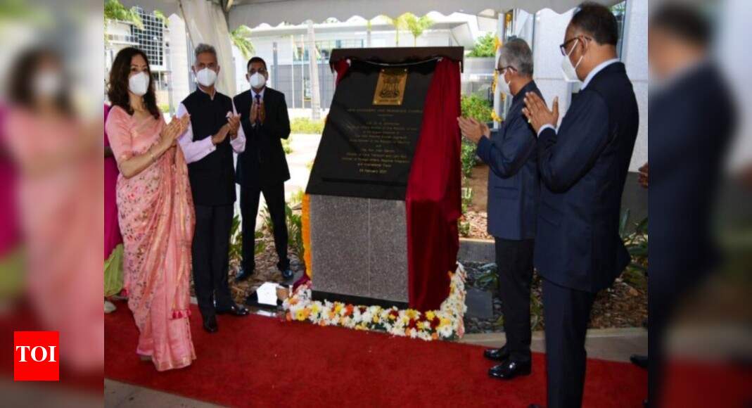 , External affairs minister S Jaishankar inaugurates new chancery building of Indian High Commission in Mauritius, The World Live Breaking News Coverage & Updates IN ENGLISH