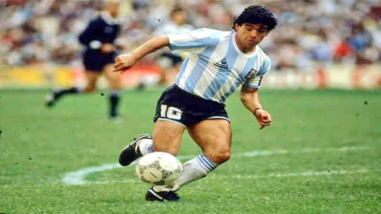 1982 Argentina VS Barcelona soccer jersey Maradona