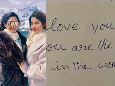 Janhvi Kapoor Shares A Handwritten Note By Mommy Sridevi On Her 3rd ...