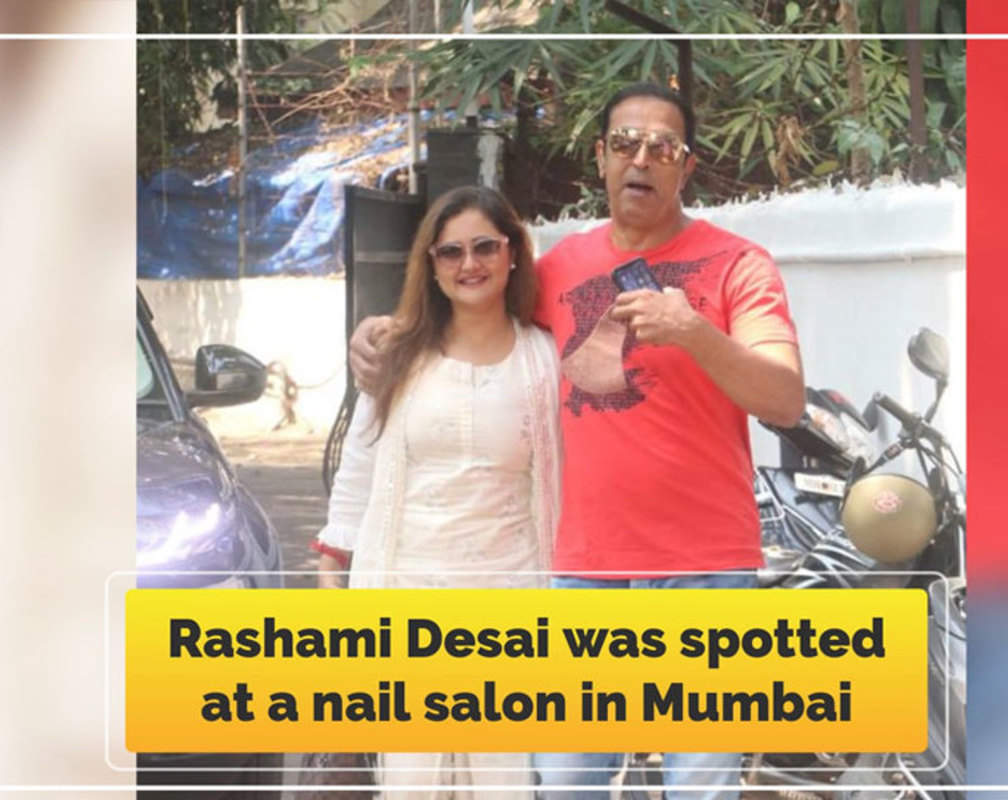 
Rashami Desai was spotted at a nail salon in Mumbai
