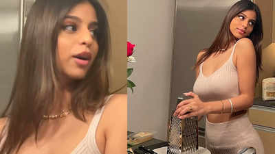 Suhana Khan shows how to grate cheese in a glamorous way, friends and fans stunned