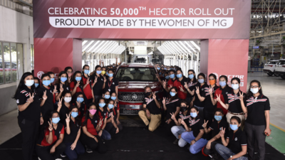 MG Motor rolls out 50,000th Hector, claims to achieve gender diversity