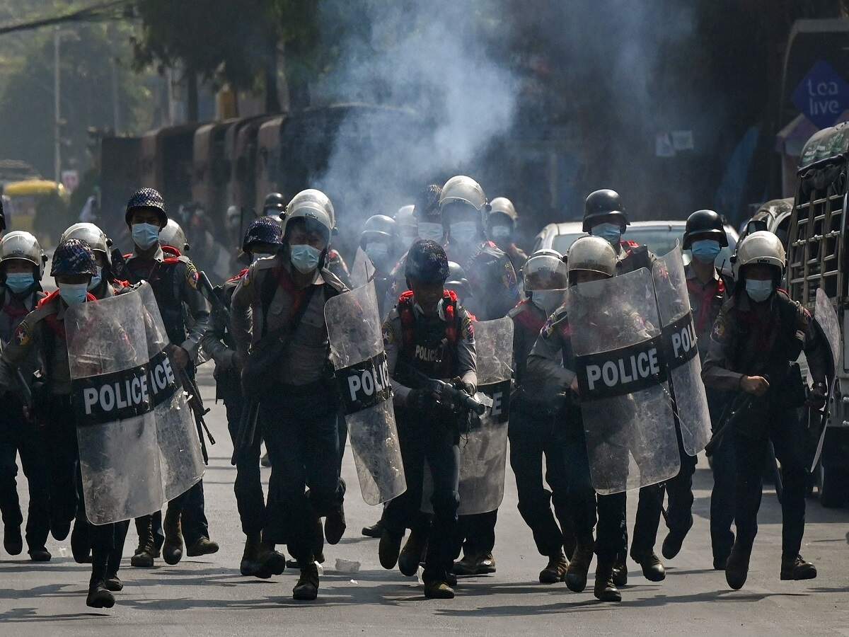 Myanmar Police Move To Stamp Out Protests After Envoy Appeals To Un To Stop Coup Times Of India
