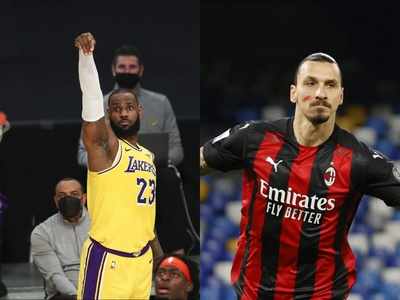 LeBron James le regaló una camiseta a Zlatan Ibrahimovic, él se la