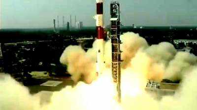 Watch: ISRO's PSLV-C51 carrying 19 satellites lifts off from Sriharikota