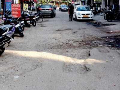 Battered Roads A Blot On Mahanagar S Upscale Tag Lucknow News Times Of India<script async src=