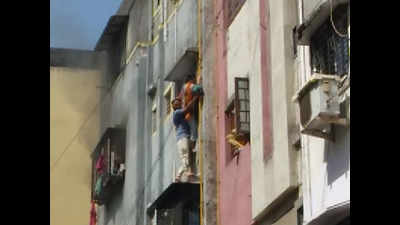 Surat fire: Fourth floor residents jump to neighbouring building from window