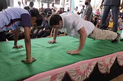 Rahul Gandhi dances with Tamil Nadu school students, shows his aikido ...