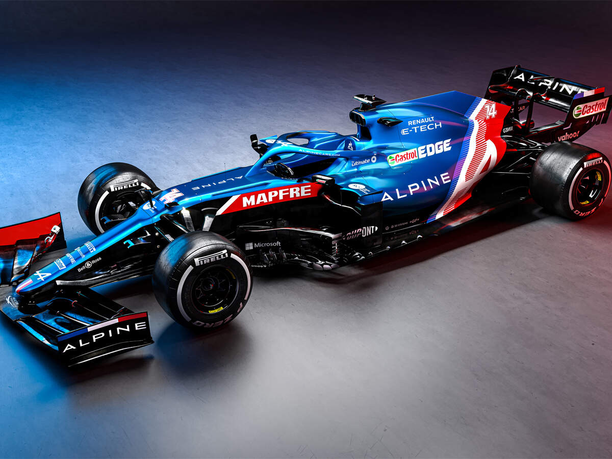 Alpine Unveils New Car For F1 In French Flag Colors Racing News Times Of India