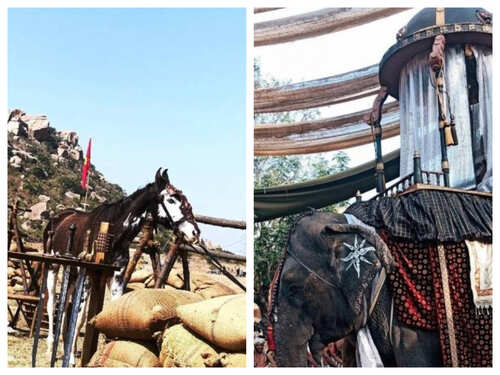 A sneak peek into photos from the shooting of Ponniyin Selvan | The Times of India