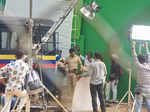 Darshan Kumar shoots for a film in Bandra