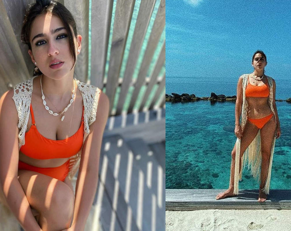 
Sara Ali Khan sets temperature soaring with her bikini pictures from Maldives vacation, captions it 'Your daily dose of Vitamin C'
