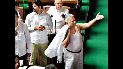 Karnataka: Congress MLA suspended for taking off shirt in assembly