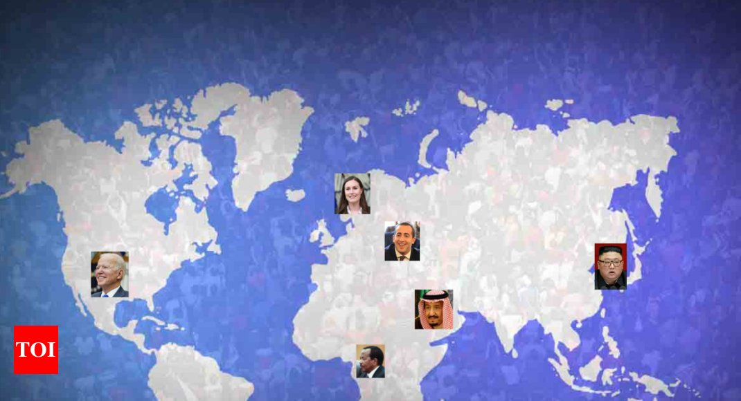 Can you guess the age of a leader based on average age of country's  population? - Times of India