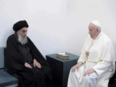 Pope Francis, Iraq's top Shiite cleric hold historic meeting