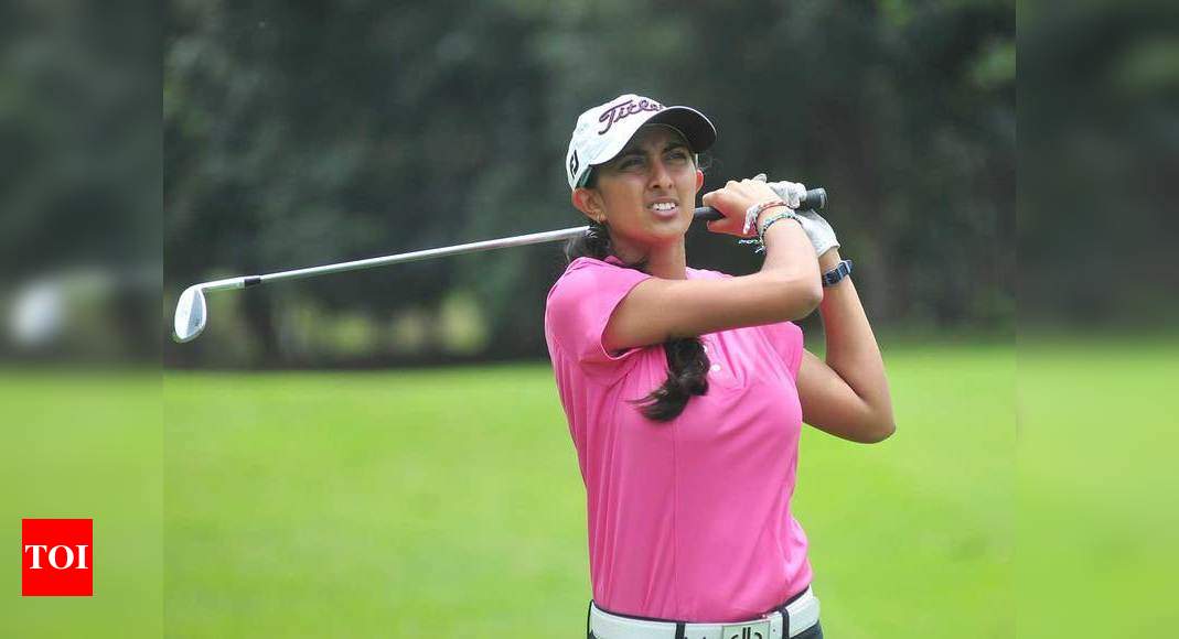 Adit Ashok Aditi Ashok Moves Up To Tied 24th At Drive On Championship Golf News Times Of India