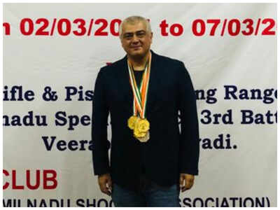 Ajith wins six medals as part of Chennai Rifle Club in shooting championship